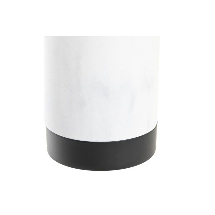 Escobilla para el Baño DKD Home Decor Blanco Negro Blanco/Negro Metal Resina Acero Inoxidable Mármol Moderno 30 x 40 cm 10 x 10  2