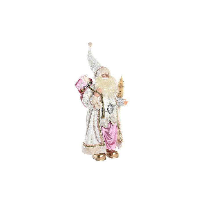 Figura Navidad Fantasia DKD Home Decor Rosa Gris 34 x 83 x 45 cm