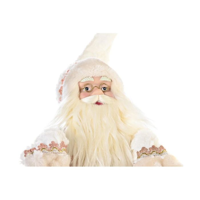 Figura Decorativa DKD Home Decor Papá Noel Navidad Gris Rosa Madera 42 x 22 x 50 cm 3