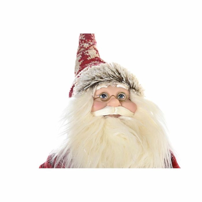 Figura Decorativa DKD Home Decor Rojo Gris Madera Papá Noel 42 x 22 x 48 cm 3