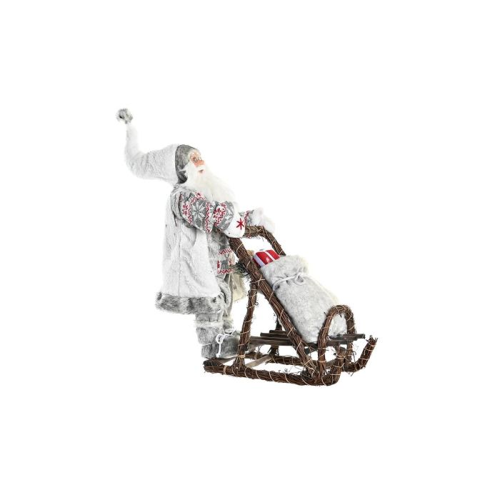 Figura Navidad Alpina DKD Home Decor Gris Gris 22 x 48 x 42 cm