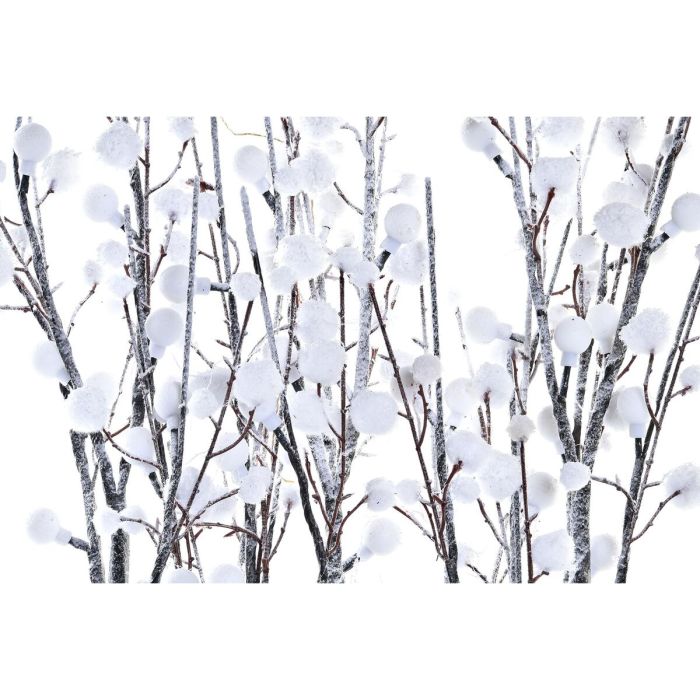 Árbol de Navidad DKD Home Decor Blanco Marrón PVC 33 x 10 x 70 cm (3 Unidades) 2