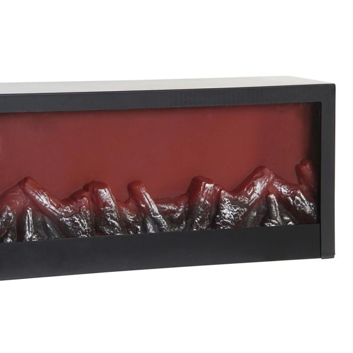 Chimenea Eléctrica Decorativa de Pared DKD Home Decor Negro PP (60 x 10 x 20 cm) 3 Chimenea Eléctrica Decorativa de Pared DKD Home Decor Negro PP (60 x 10 x 20 cm) 3