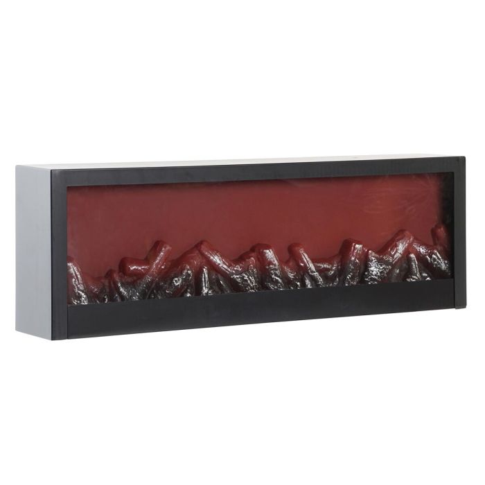 Chimenea Eléctrica Decorativa de Pared DKD Home Decor Negro PP (60 x 10 x 20 cm) Chimenea Eléctrica Decorativa de Pared DKD Home Decor Negro PP (60 x 10 x 20 cm)