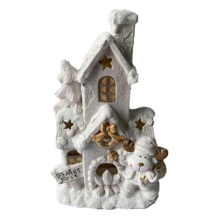 Casa Navidad Moderna DKD Home Decor Blanco 21 x 52 x 32 cm