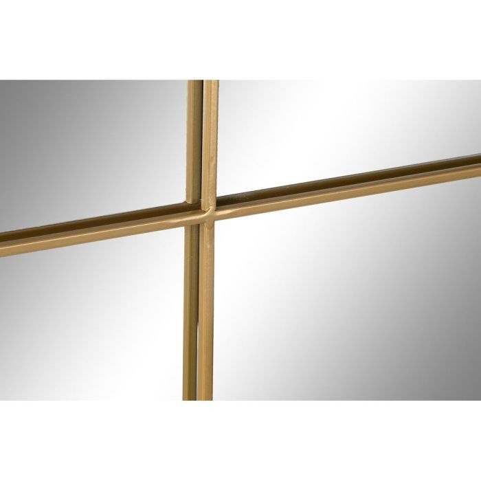 Espejo de pared DKD Home Decor Dorado Cristal Hierro Ventana 90 x 2 x 90 cm 90 x 1,8 x 90 cm 2