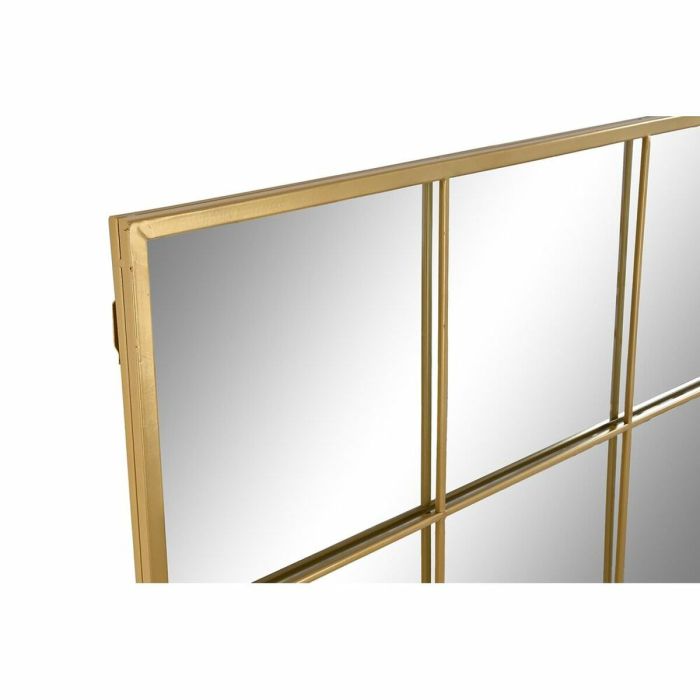 Espejo de pared DKD Home Decor Dorado Cristal Hierro Ventana 90 x 2 x 120 cm 90 x 1,8 x 120 cm 2 Espejo de pared DKD Home Decor Dorado Cristal Hierro Ventana 90 x 2 x 120 cm 90 x 1,8 x 120 cm 2