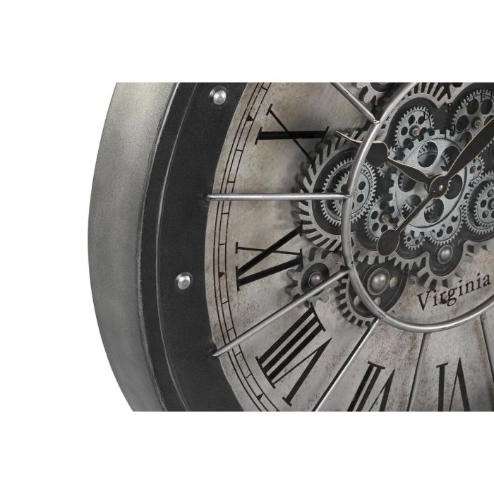 Reloj de Pared DKD Home Decor Engranajes Negro Cobre Hierro 80 x 8 x 80 cm 3