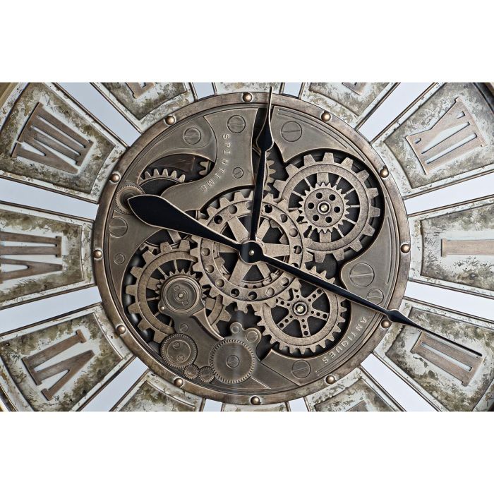 Reloj de Pared DKD Home Decor Engranajes Dorado Hierro (72 x 8,5 x 72 cm) 1