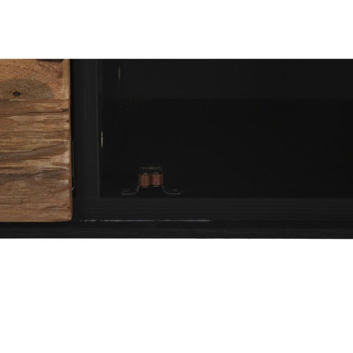 Mueble de TV DKD Home Decor 144,5 x 40 x 51 cm Negro Naranja Madera Reciclada Pino 6