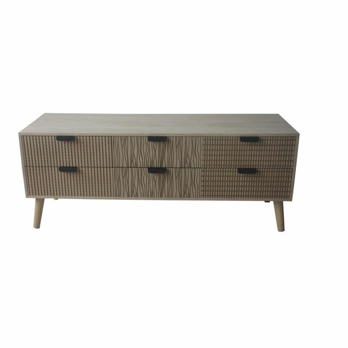 Mueble de TV DKD Home Decor Abeto Marrón Madera MDF 120 x 40 x 47 cm 1