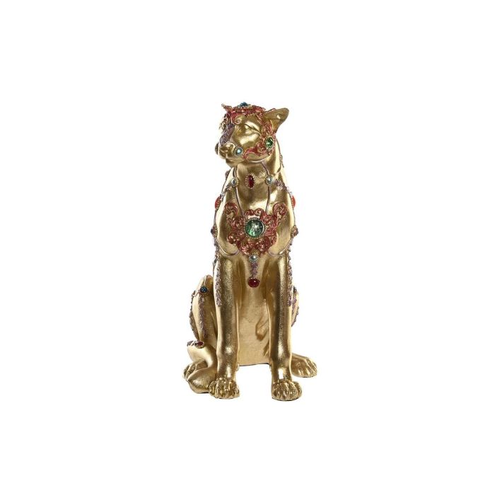 Figura Decorativa DKD Home Decor Leopardo Resina Colonial (25,5 x 17 x 33 cm) 1