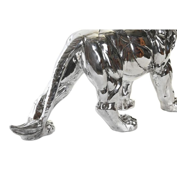 Figura Decorativa DKD Home Decor Plateado León Moderno 55,5 x 17,5 x 38,5 cm 1