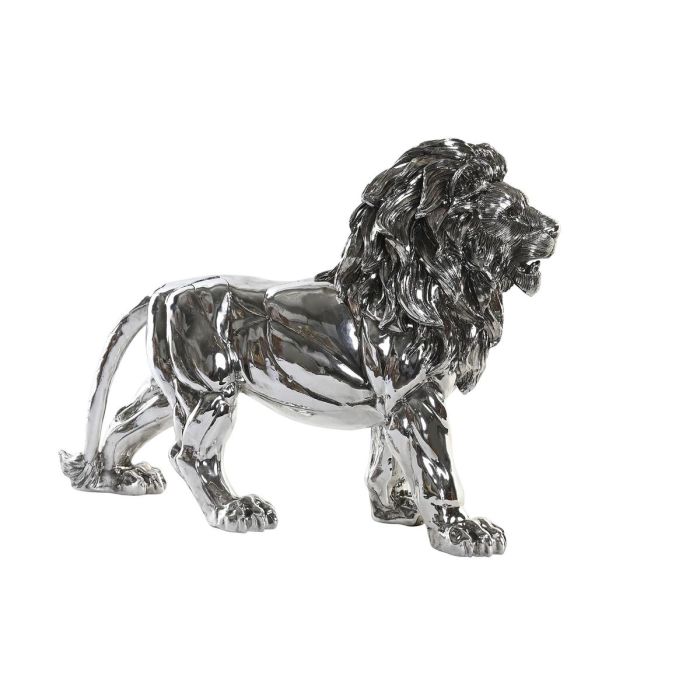 Figura Decorativa DKD Home Decor Plateado León Moderno 55,5 x 17,5 x 38,5 cm 3