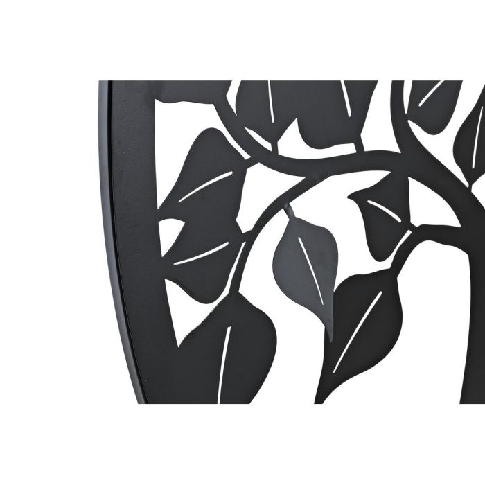 Decoración de Pared DKD Home Decor Negro Árbol Metal Blanco Tradicional (98 x 1 x 98 cm) (100 x 1 x 100 cm) (2 Unidades) 2