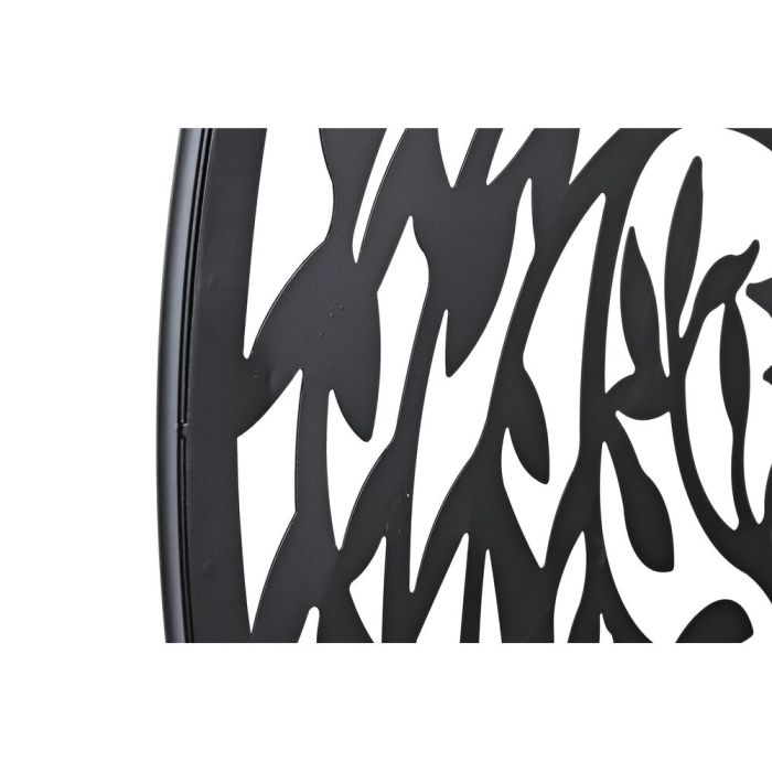 Decoración de Pared DKD Home Decor Negro Árbol Metal Blanco Tradicional (98 x 1 x 98 cm) (100 x 1 x 100 cm) (2 Unidades) 2