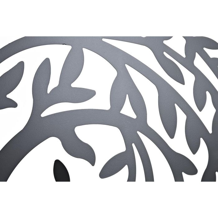 Decoración de Pared DKD Home Decor Negro Árbol Metal Blanco Tradicional (98 x 1 x 98 cm) (100 x 1 x 100 cm) (2 Unidades) 1