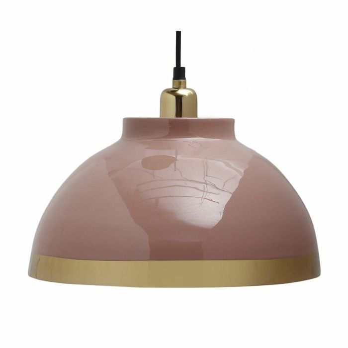 Lámpara de Techo DKD Home Decor 33 x 33 x 24 cm Rosa Metal Lila 50 W (2 Unidades) 2