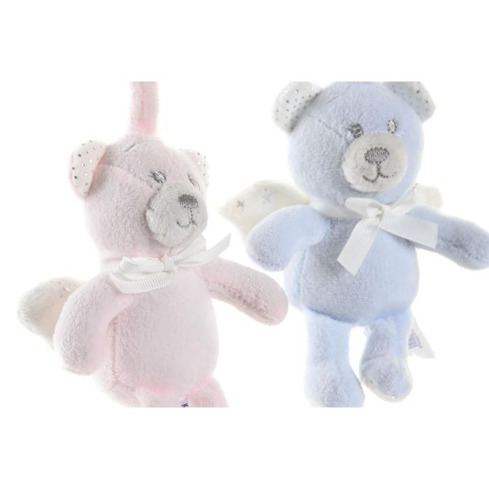 Peluche DKD Home Decor Azul Rosa Oso Estrella 13 x 6 x 40 cm (2 Unidades) 3