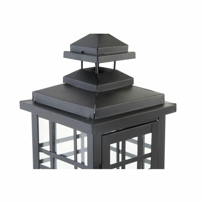 Faroles DKD Home Decor Cristal Negro Metal (24 x 24 x 60 cm) 1