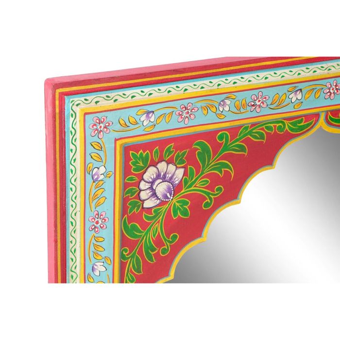 Consola DKD Home Decor Multicolor Madera de mango Espejo 117 x 40 x 76 cm 4