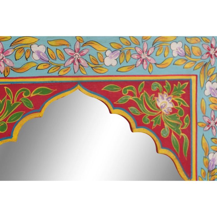 Espejo de pared DKD Home Decor Floral Multicolor Madera MDF (41 x 2 x 56 cm) 1