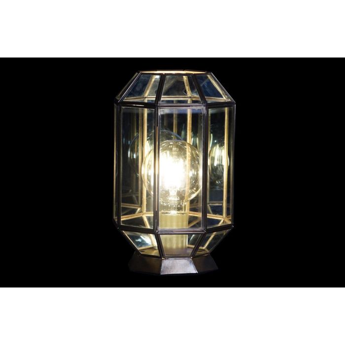 Lámpara de mesa DKD Home Decor Cristal Azul Dorado 220 V Latón 50 W Moderno (18 x 19 x 29 cm) 2