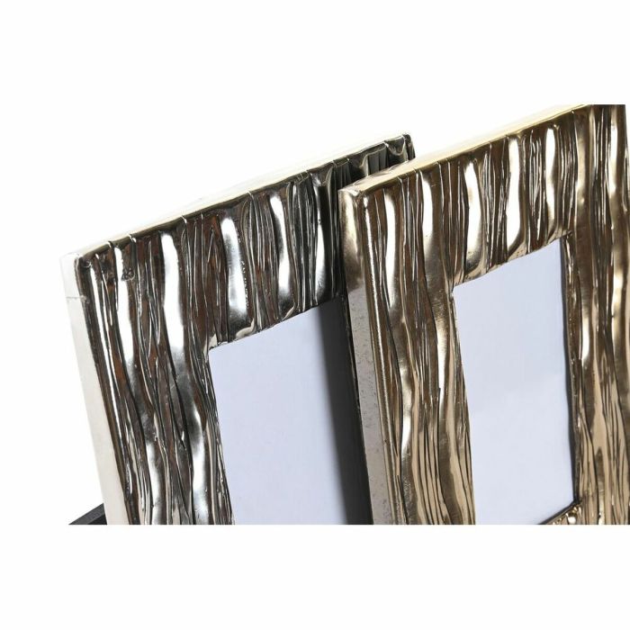 Marco de Fotos DKD Home Decor Aluminio Cristal Dorado Moderno 21 x 1 x 26 cm (2 Unidades) 2