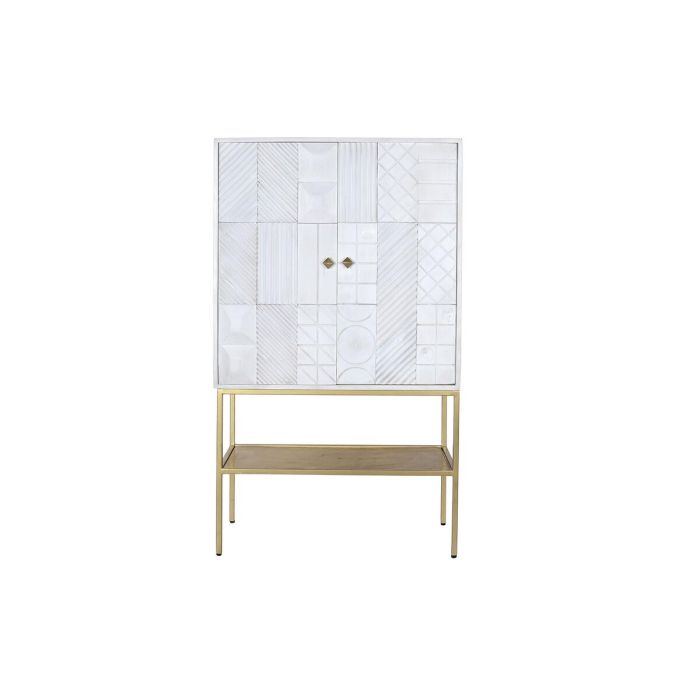 Aparador DKD Home Decor Dorado Metal Blanco Madera de mango (91 x 44 x 152 cm) 4