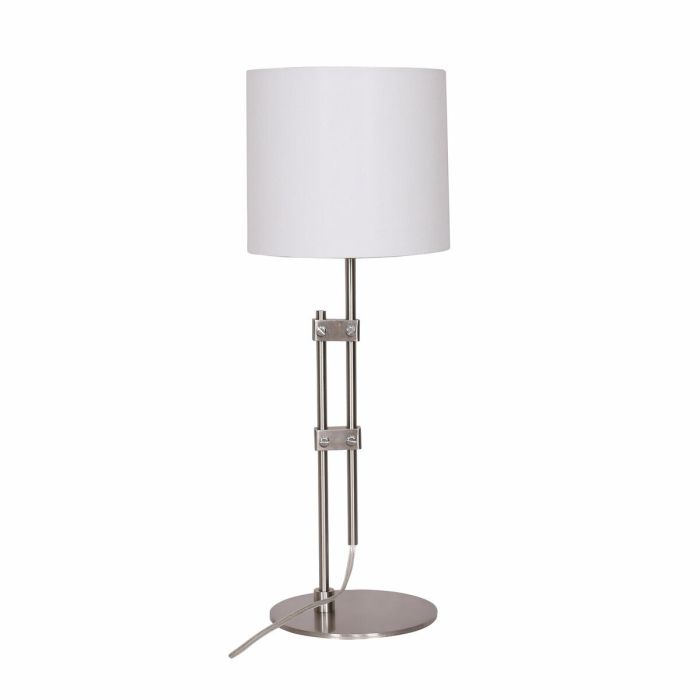 Lámpara de mesa DKD Home Decor Plateado Metal Blanco Moderno (23 x 23 x 64 cm)
