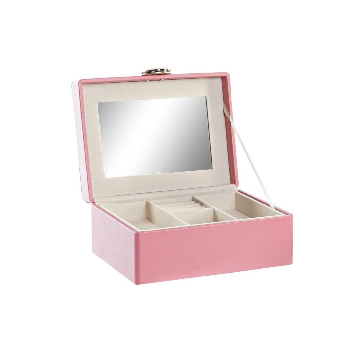 Caja-Joyero DKD Home Decor Rosa Madera MDF 17 x 13 x 8,5 cm 3