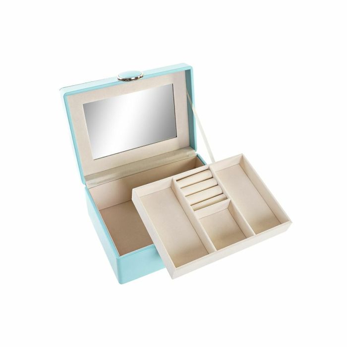 Caja-Joyero DKD Home Decor Verde Madera MDF 17 x 13 x 8,5 cm 1