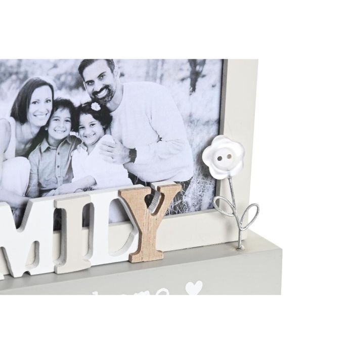 Marco de Fotos DKD Home Decor Family Blanco Madera MDF (30 x 4 x 15 cm) 1