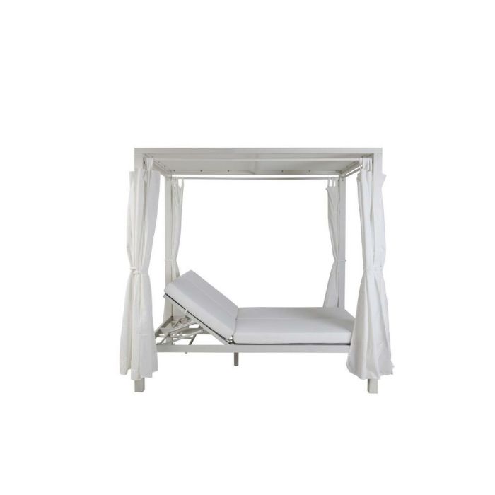 Cama para Jardín DKD Home Decor Blanco Aluminio (148 x 188 x 205 cm) 4