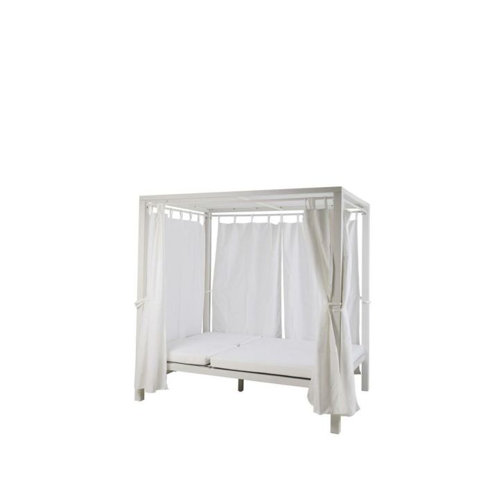 Cama para Jardín DKD Home Decor Blanco Aluminio (148 x 188 x 205 cm) 1