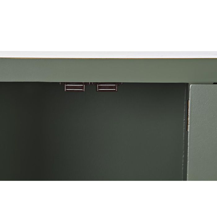 Consola DKD Home Decor Blanco Verde Dorado Metal Abeto Madera MDF 63 x 28 x 83 cm 5