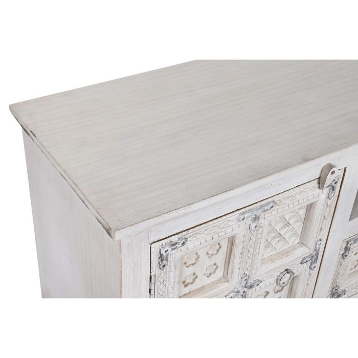 Mueble de TV DKD Home Decor Blanco Madera Madera de mango 151 x 40 x 60 cm 7