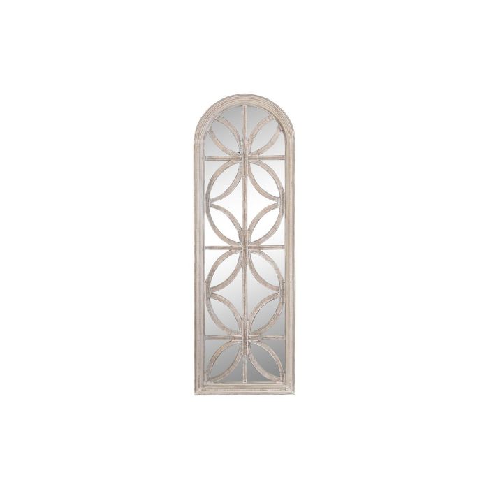 Espejo de pared DKD Home Decor Cristal Blanco Madera MDF Decapé (60 x 2,5 x 180 cm)