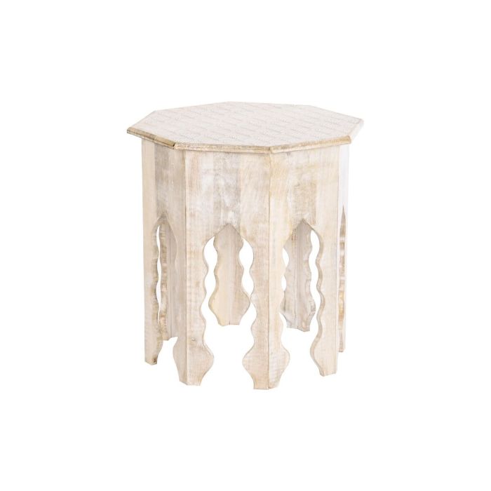 Mesita Auxiliar Urban DKD Home Decor Marron Blanco 49 x 53.5 x 49 cm