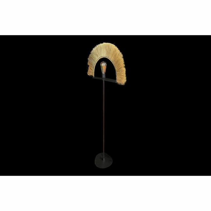 Lámpara de Pie DKD Home Decor Negro Natural Yute Hierro 50 W 220 V 56 x 26 x 152 cm 1