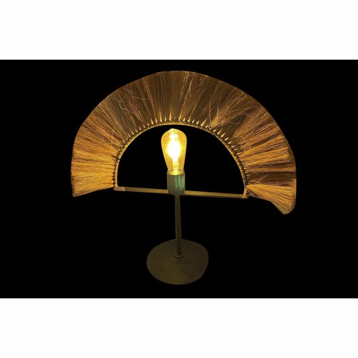 Lámpara de mesa DKD Home Decor Natural Negro Hierro Jute (57 x 17 x 52 cm) 1