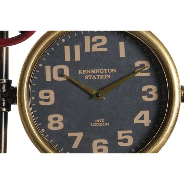 Reloj de Pared DKD Home Decor Válvulas Cristal Hierro 2 Unidades (37,5 x 11 x 59 cm) 2