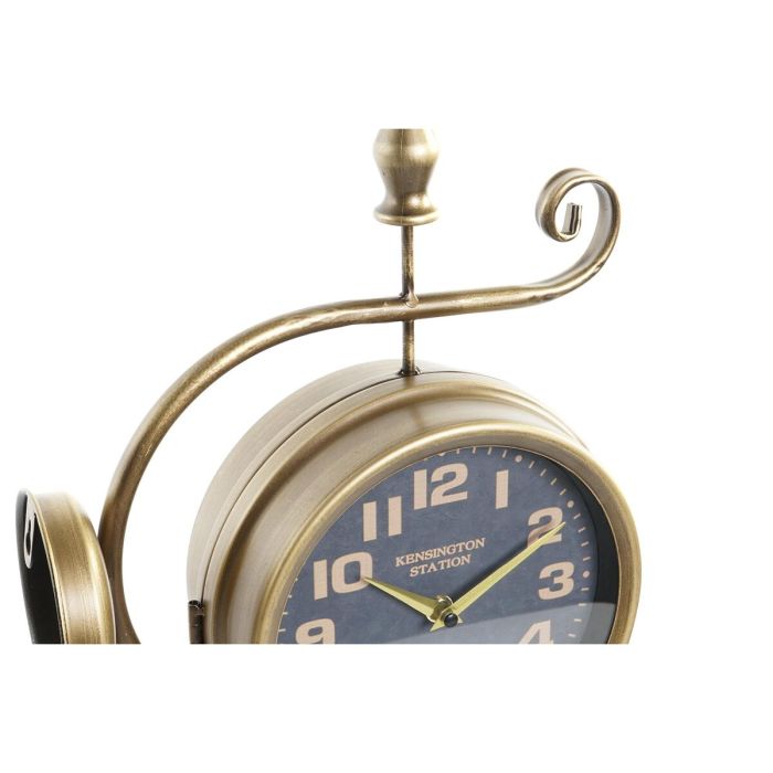 Reloj de Pared DKD Home Decor Estación 29 x 10 x 39,5 cm Hierro Vintage (2 Unidades) 4