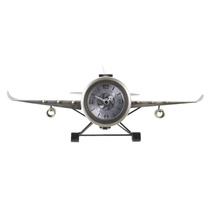 Reloj de Mesa DKD Home Decor Avión Hierro (42 x 23 x 14 cm) 5