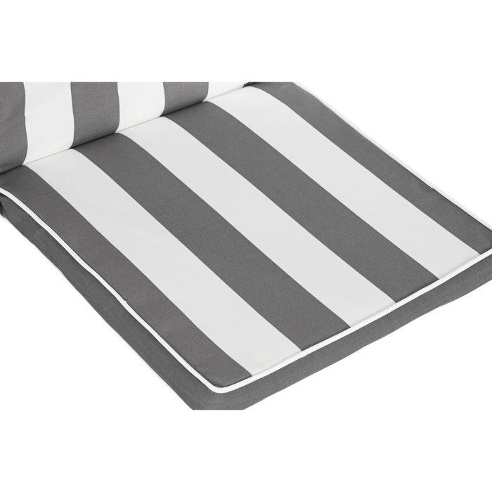 Cojín para sillas DKD Home Decor Gris Blanco (42 x 4 x 115 cm) 1