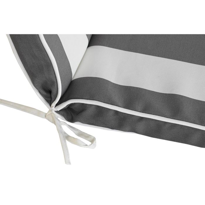Cojín DKD Home Decor Hamaca 190 x 60 x 5 cm Gris Blanco 3 Cojín DKD Home Decor Hamaca 190 x 60 x 5 cm Gris Blanco 3
