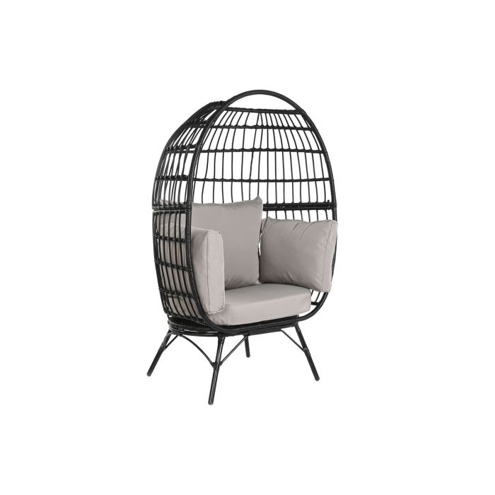 Sillon Terraza Y Jardin DKD Home Decor Negro Gris 71 x 147 x 99 cm Sillon Terraza Y Jardin DKD Home Decor Negro Gris 71 x 147 x 99 cm