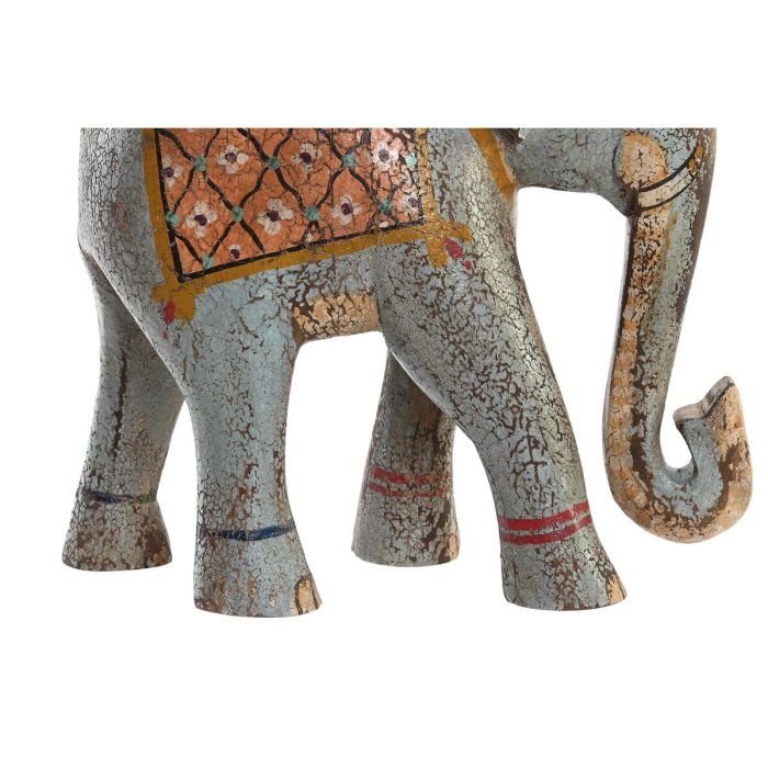 Figura Decorativa DKD Home Decor Elefante Madera de mango (29 x 12 x 26 cm) 1