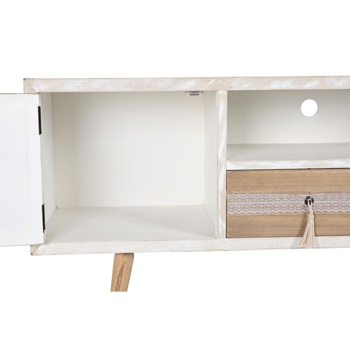 Mueble de TV DKD Home Decor Natural 150 x 40 x 60 cm Abeto Blanco 5