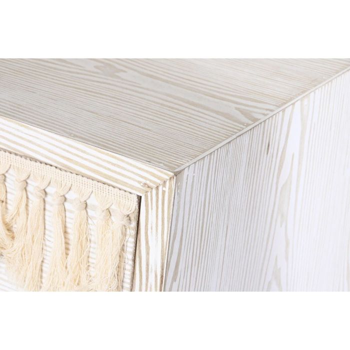 Cómoda DKD Home Decor Abeto Natural Algodón Blanco (80 x 35 x 80 cm) 5